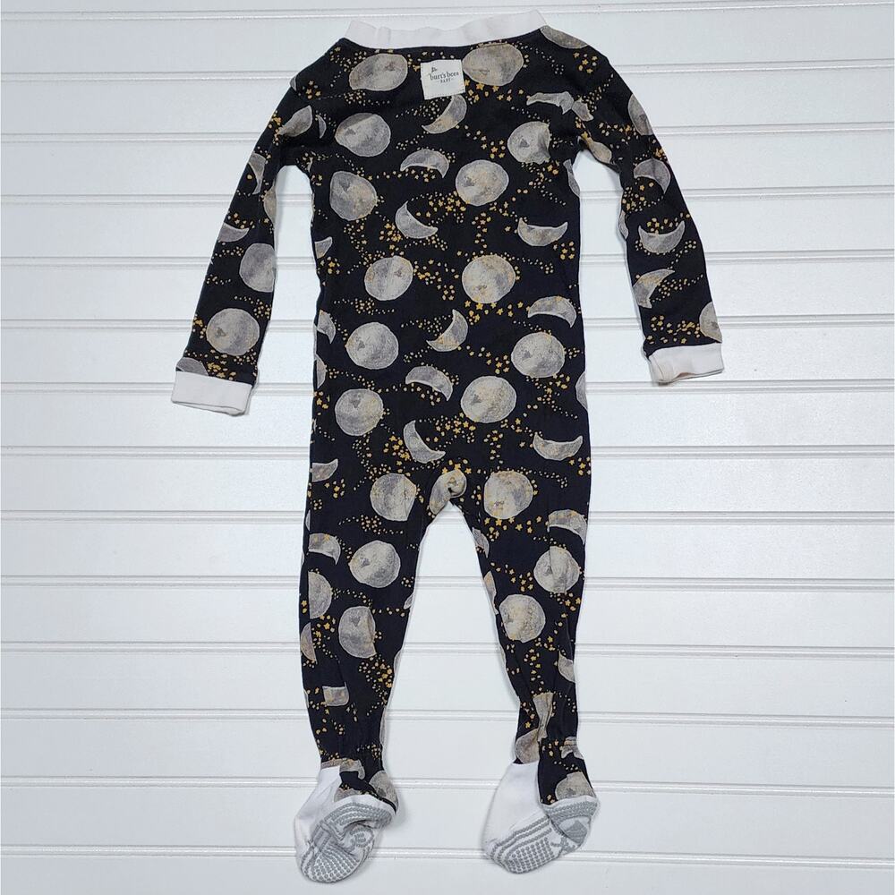 Burts Bees Moon & Stars Sleeper/Pajamas - Picture 3 of 7